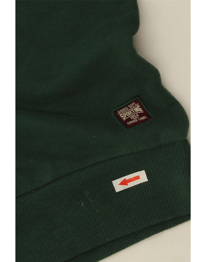 Superdry Homme Graphic Sweatshirt Jumper Large Vert Coton