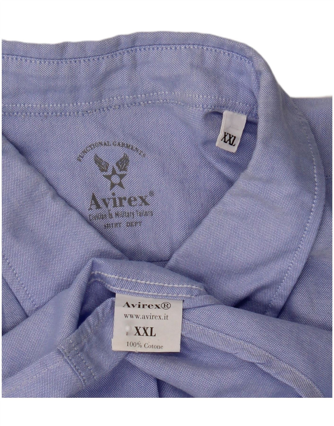 Chemise homme Avirex 2XL coton bleu