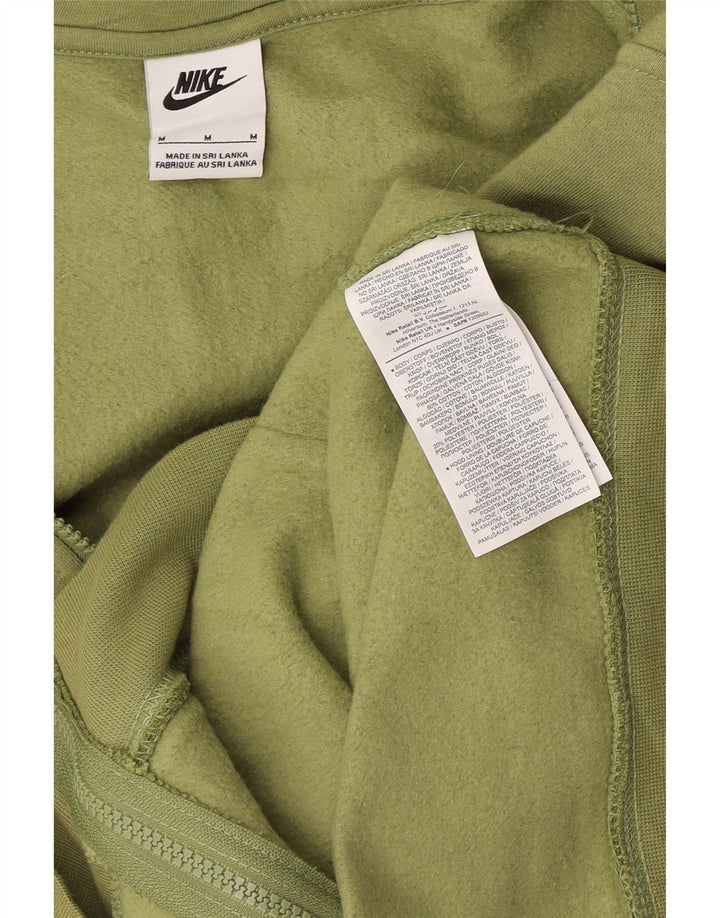 Nike Pull à capuche zippé en coton vert moyen pour homme