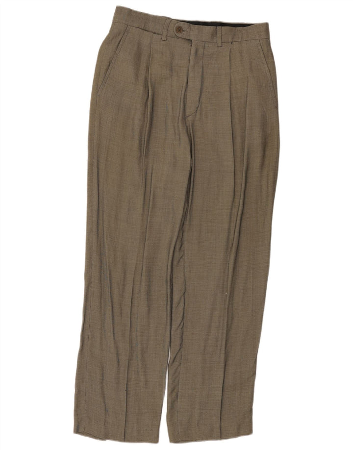 Zara Pantalon de costume à chevilles pour homme EU 40 Medium W31 L30 Gris Rayonne à carreaux