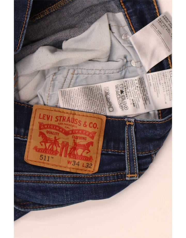 Levi's Jean Slim 511 Homme Bleu W34 L32 Coton