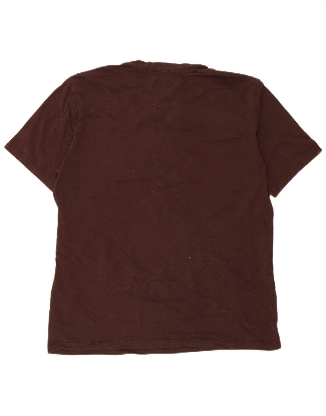 All Saints T-shirt coupe classique pour hommes, grand, en coton marron