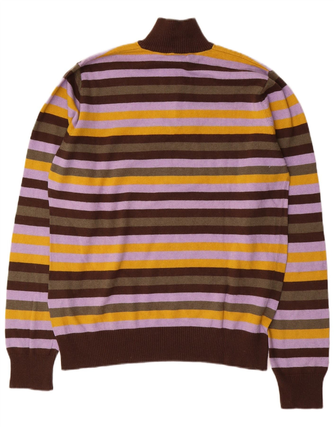Sergio Tacchini Pull col zippé pour homme, grandes rayures multicolores