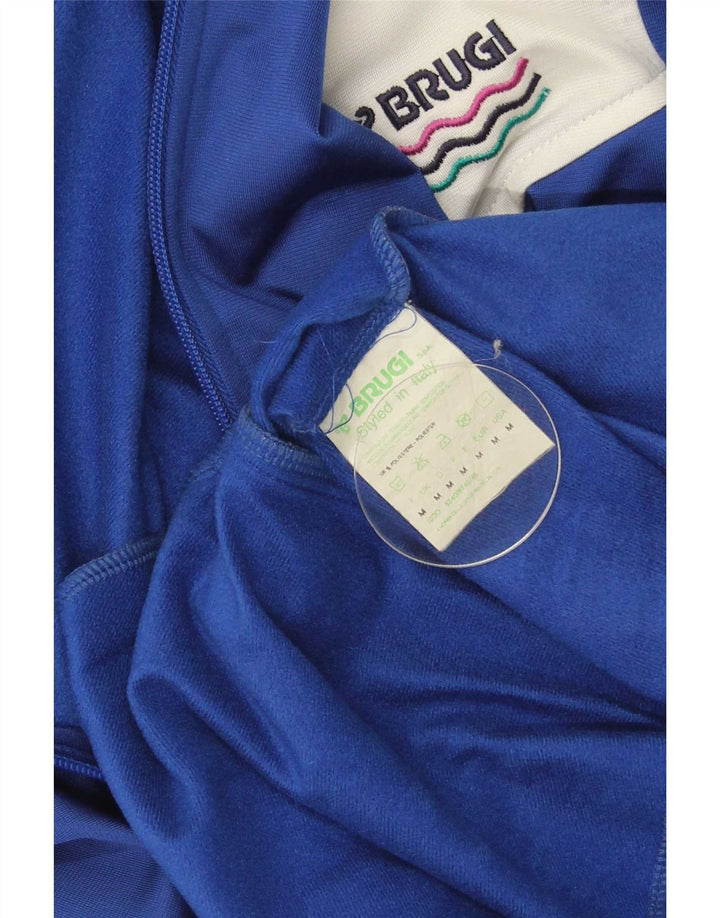 Brugi Veste de Survêtement Homme Bleu Moyen Polyester Colorblock