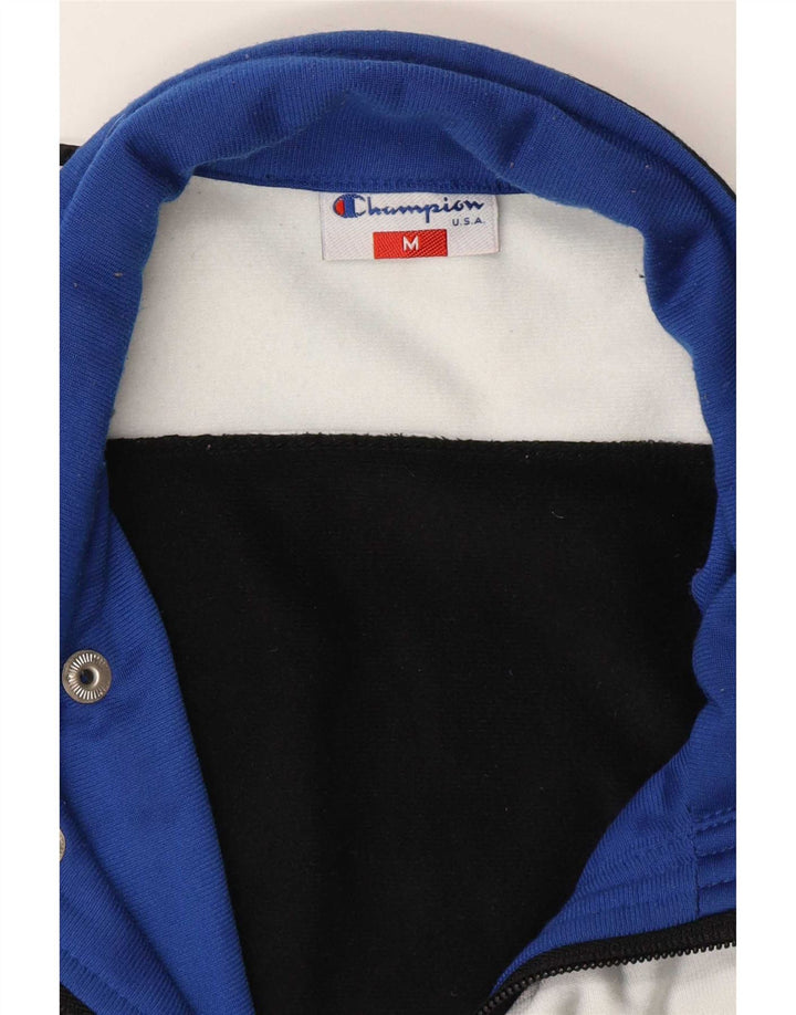 Champion Veste de Survêtement USA Graphic Homme Noir Moyen Colourblock