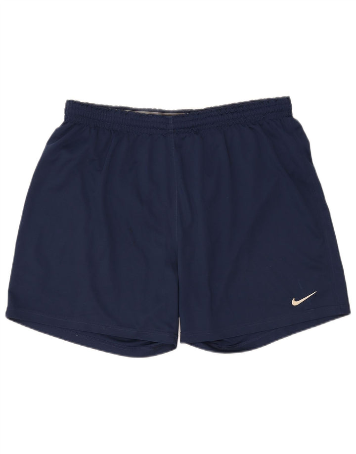 Nike Short de sport pour homme 2XL Bleu marine Polyester