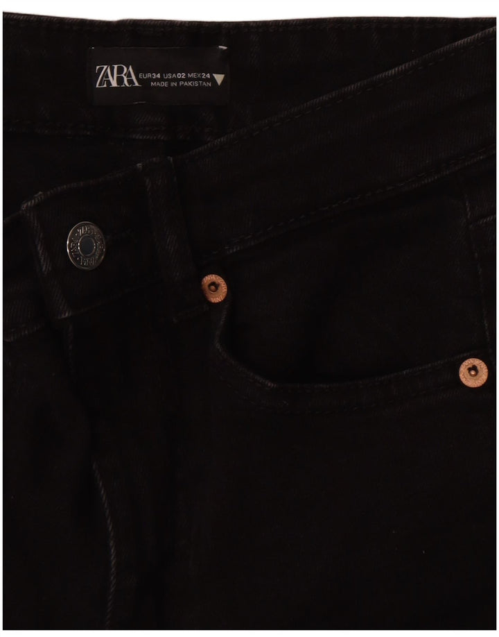 Zara Jean Bootcut Femme EU 34 2XS W24 L25 Noir