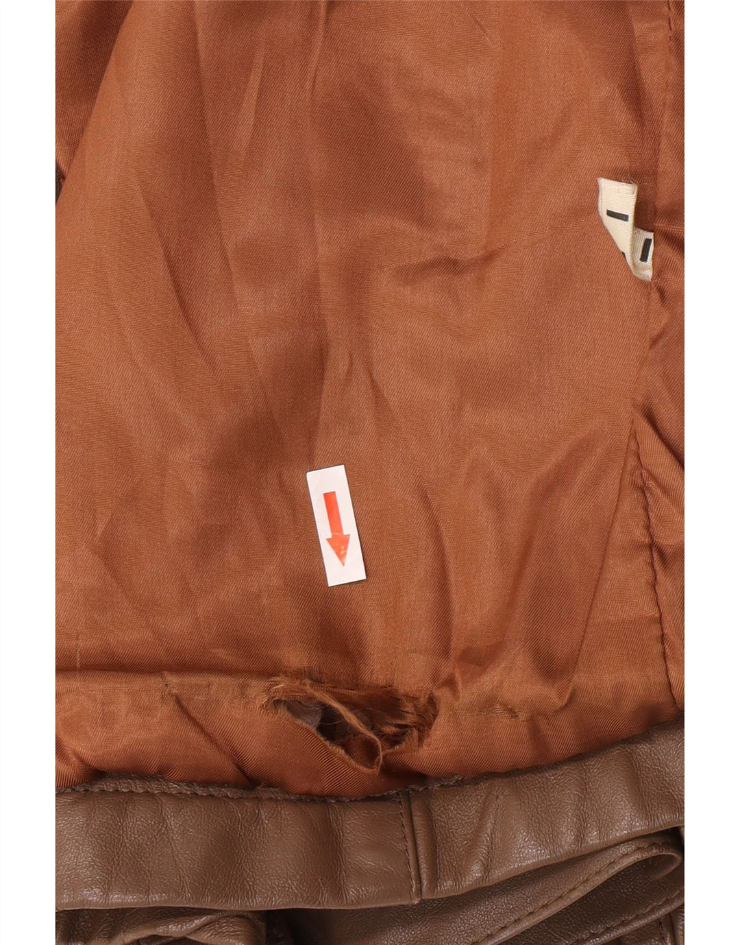 veste en cuir homme vintage UK 40 Grand Marron