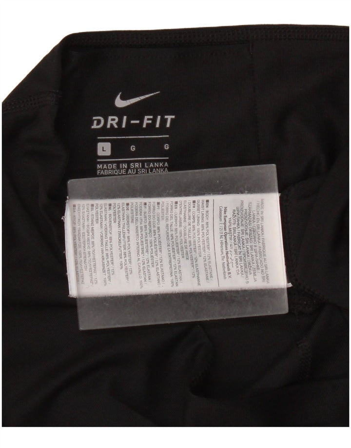 Legging Nike Dri Fit pour femme UK 16 Large Noir Polyester
