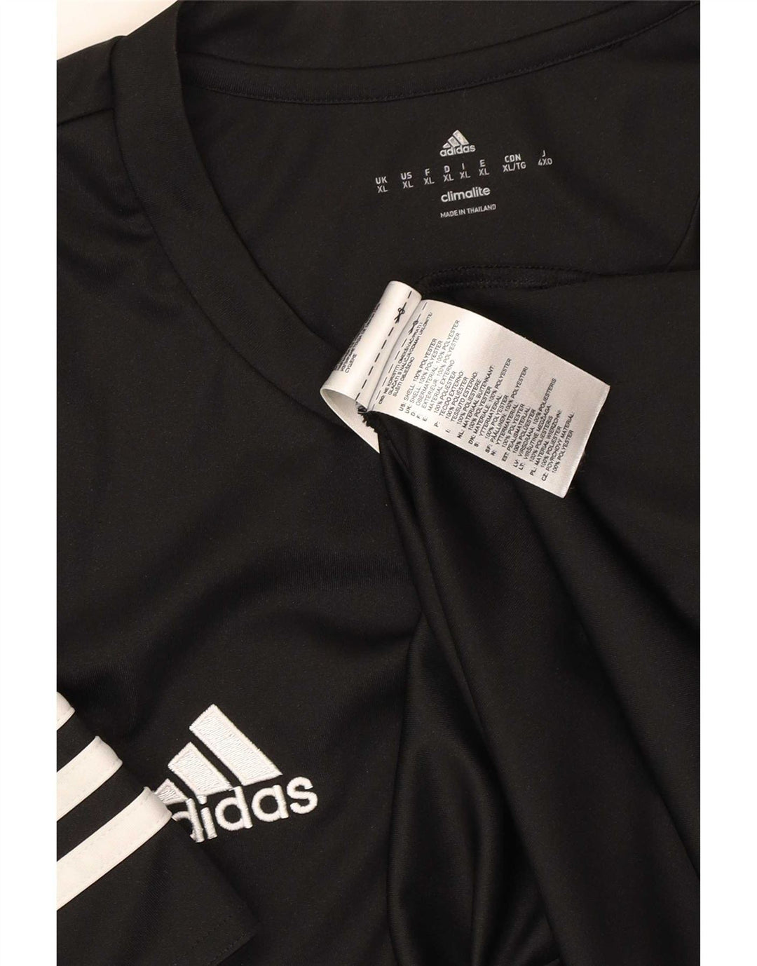 Adidas Climalite T-Shirt Top XL Noir Polyester