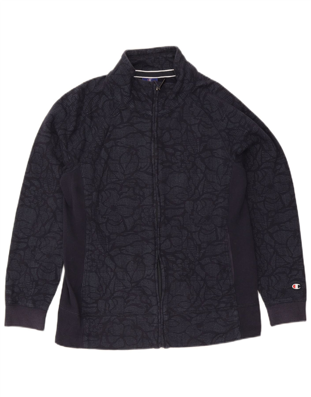 Champion Veste de Survêtement Homme Bleu Marine Moyen Coton Floral