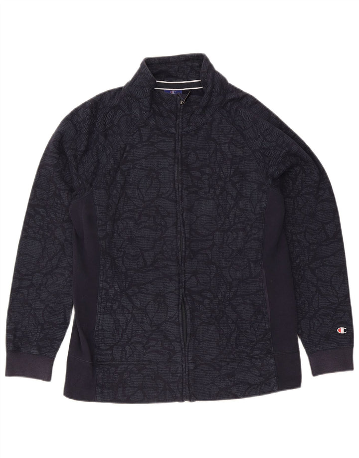 Champion Veste de Survêtement Homme Bleu Marine Moyen Coton Floral