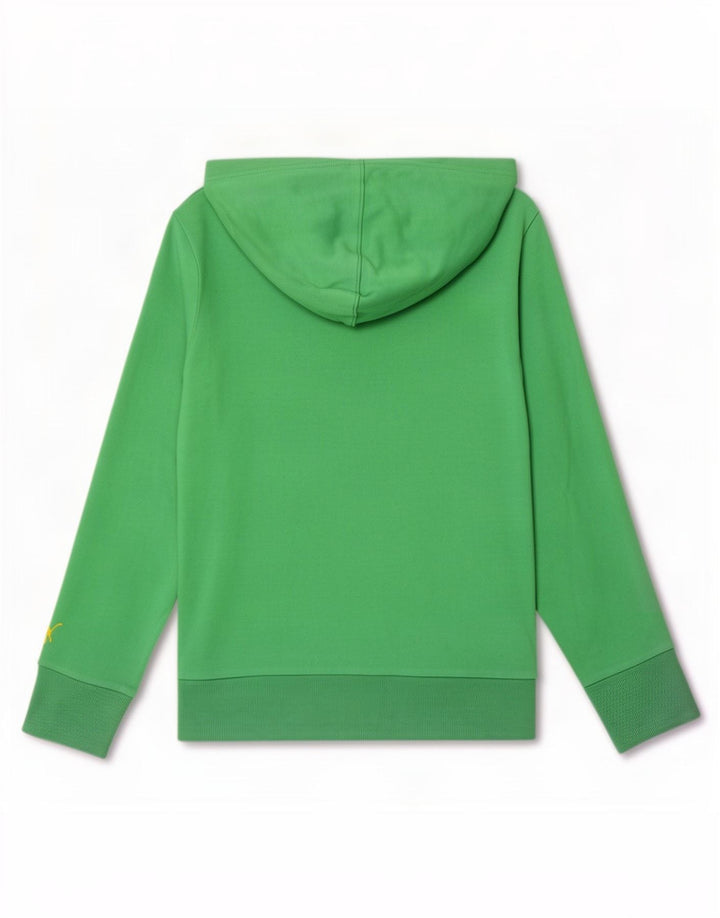 Puma Pull à capuche graphique pour femme UK 12 Vert moyen