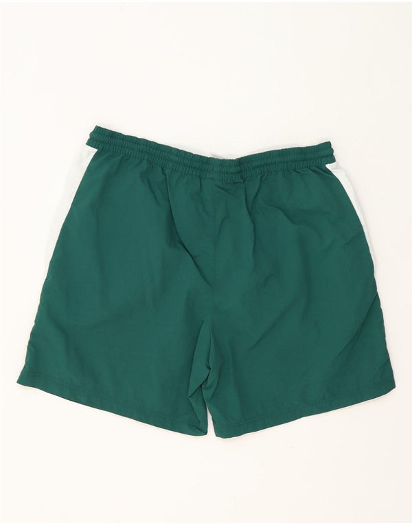 Reebok Short de Sport Homme XL Vert Colorblock Polyester