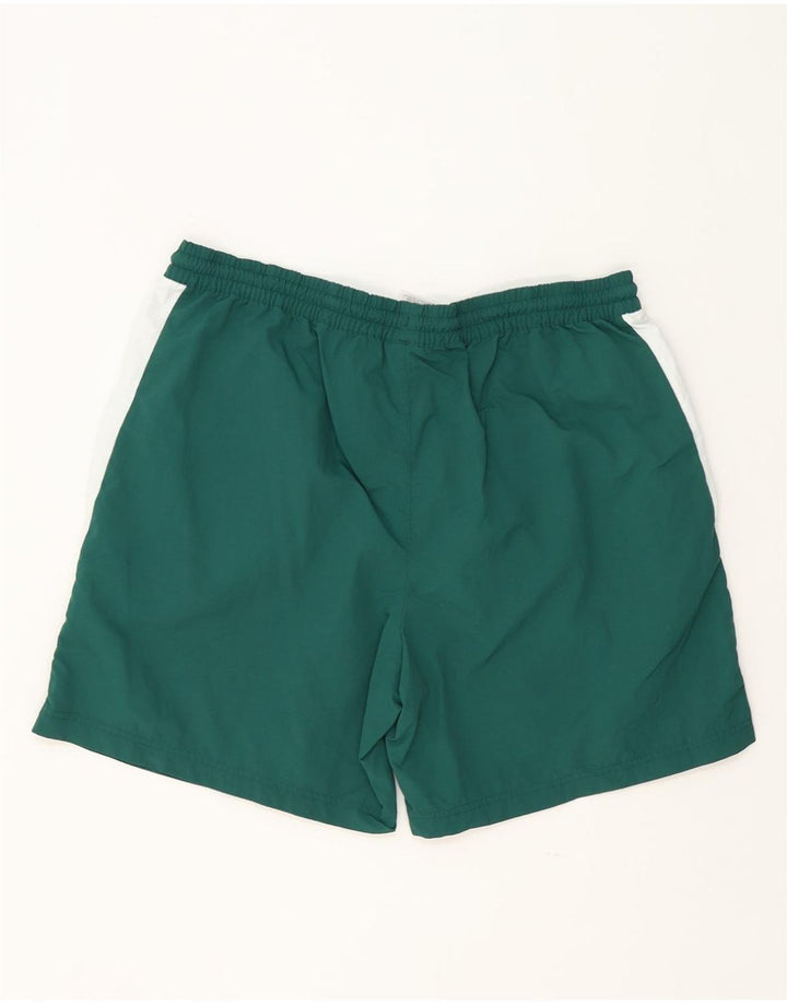Reebok Short de Sport Homme XL Vert Colorblock Polyester
