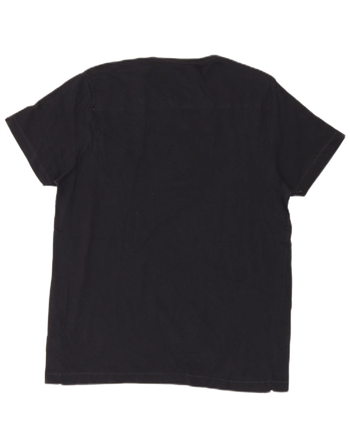 French Connection T-Shirt Homme Haut XL Noir Coton