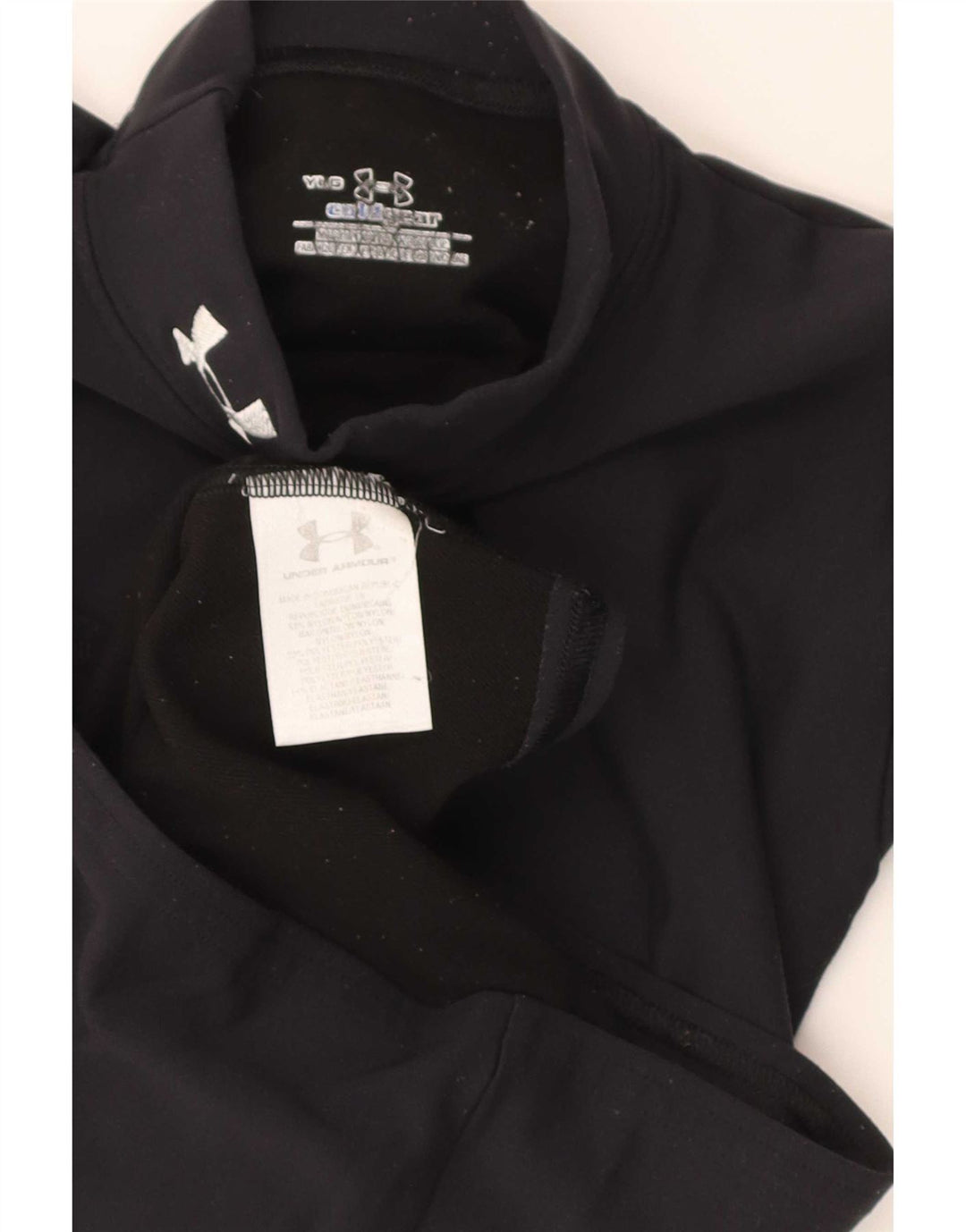 Under Armour Haut à manches longues pour garçon 11-12 ans Large Noir Nylon