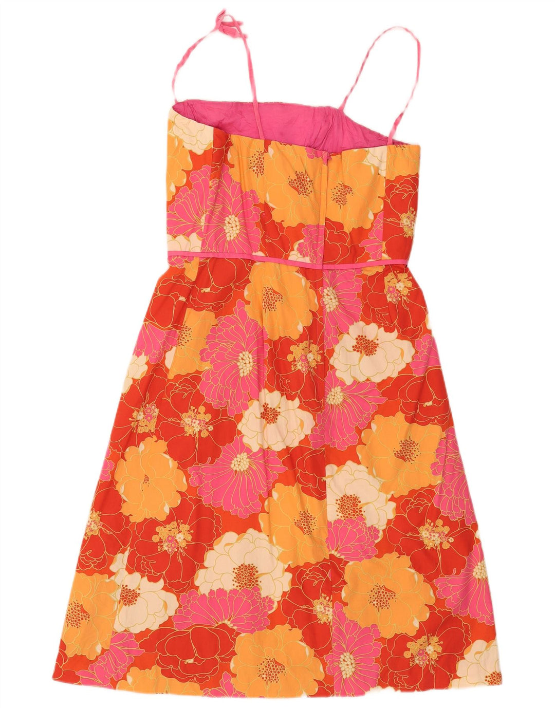 Kathlin Argiro Robe trapèze pour femme US 12 Grand motif floral multicolore