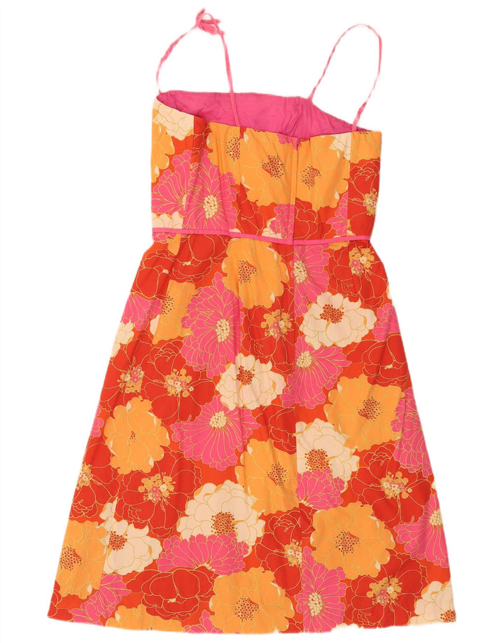 Kathlin Argiro Robe trapèze pour femme US 12 Grand motif floral multicolore