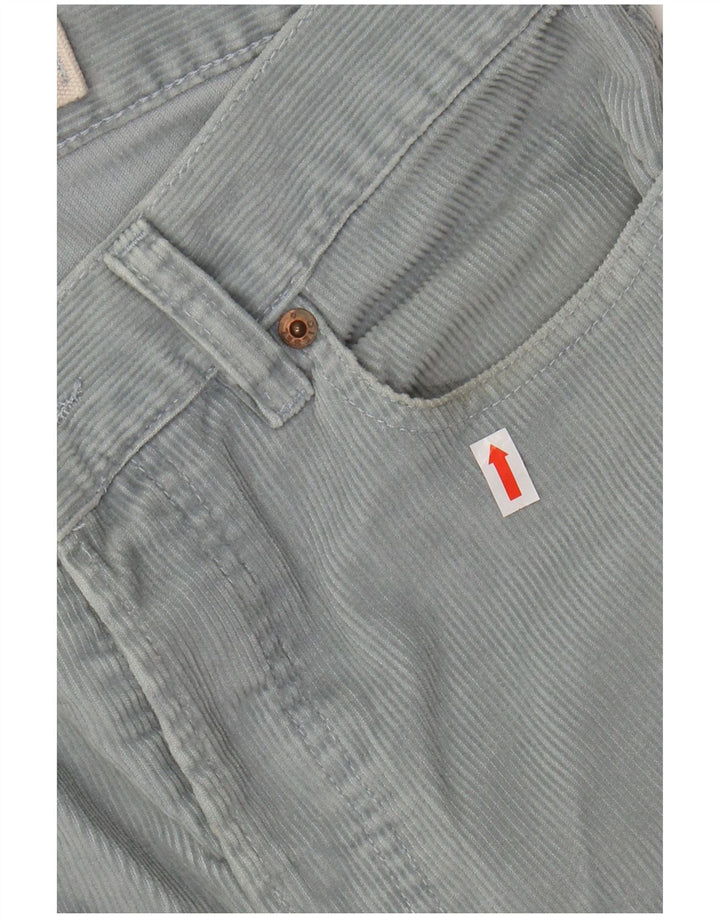 DIESEL Pantalon droit en velours côtelé pour homme W30 L31 Bleu Coton