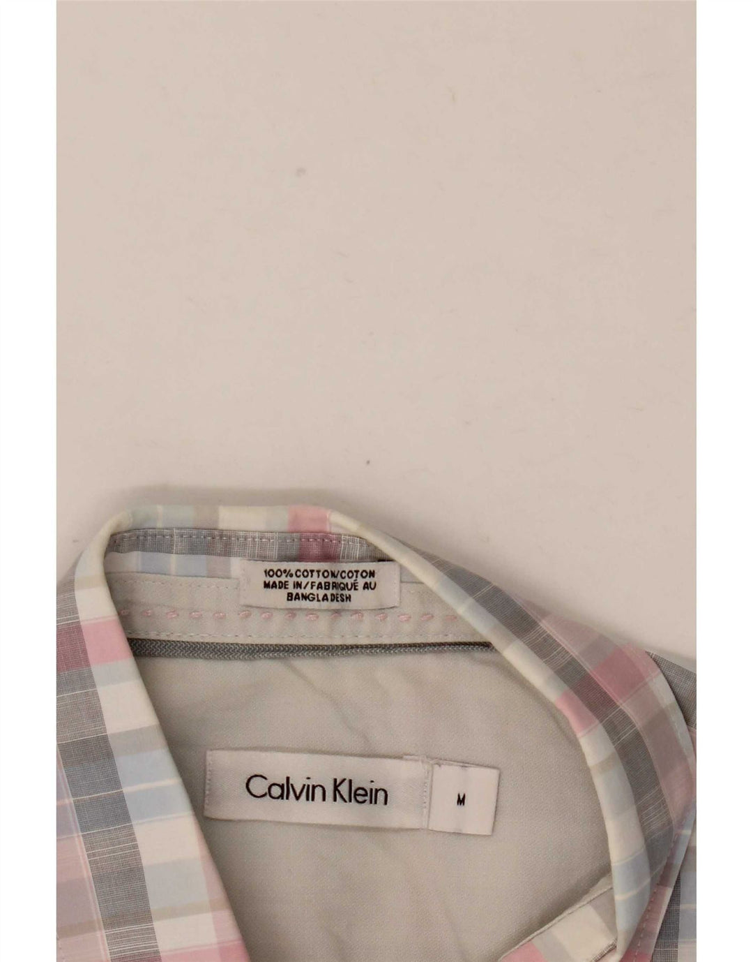 Calvin Klein Chemise à manches courtes homme en coton à carreaux multicolore moyen