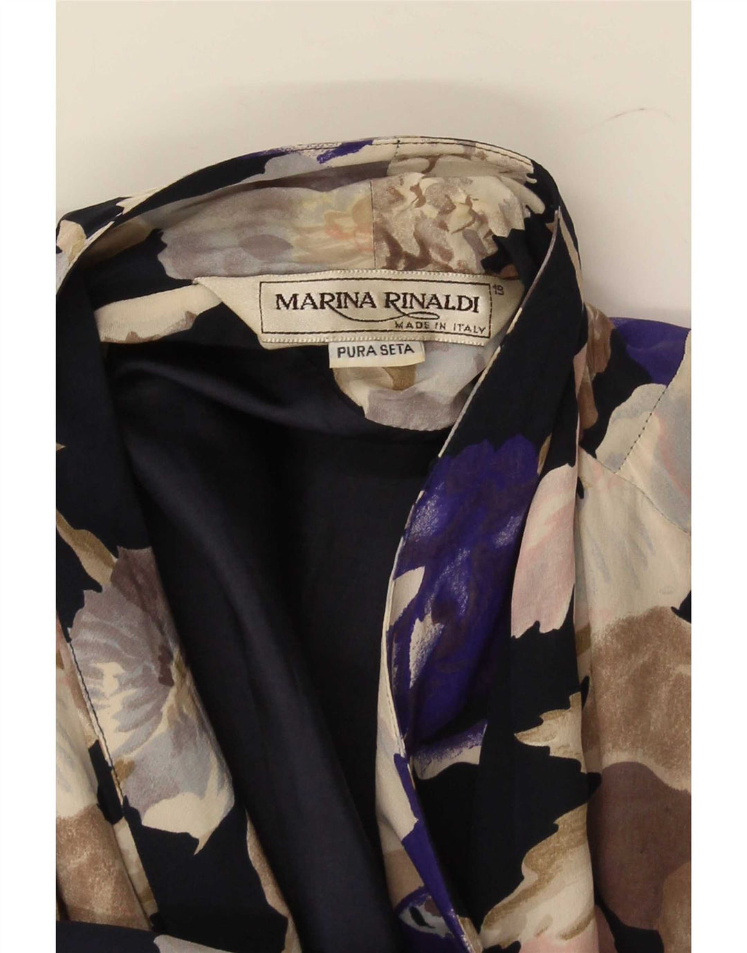 Marina Rinaldi Veste blazer à manches 3/4 pour femme Taille 19 Petit Multicolore