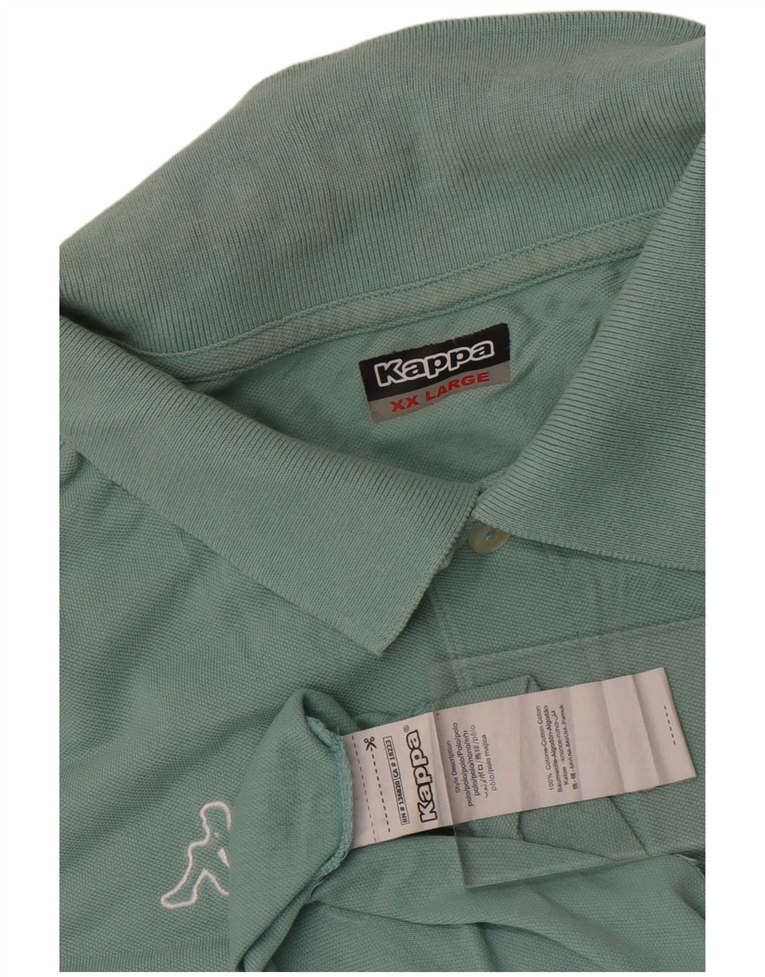 Kappa Polo Homme 2XL Bleu Coton