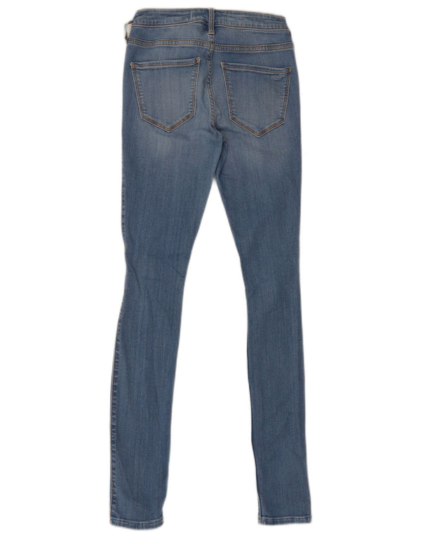 Hollister Jean skinny taille moyenne pour femme W25 L30 Bleu