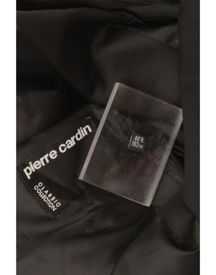 PIERRE CARDIN Veste blazer coupe régulière pour homme UK 40 Large Noir