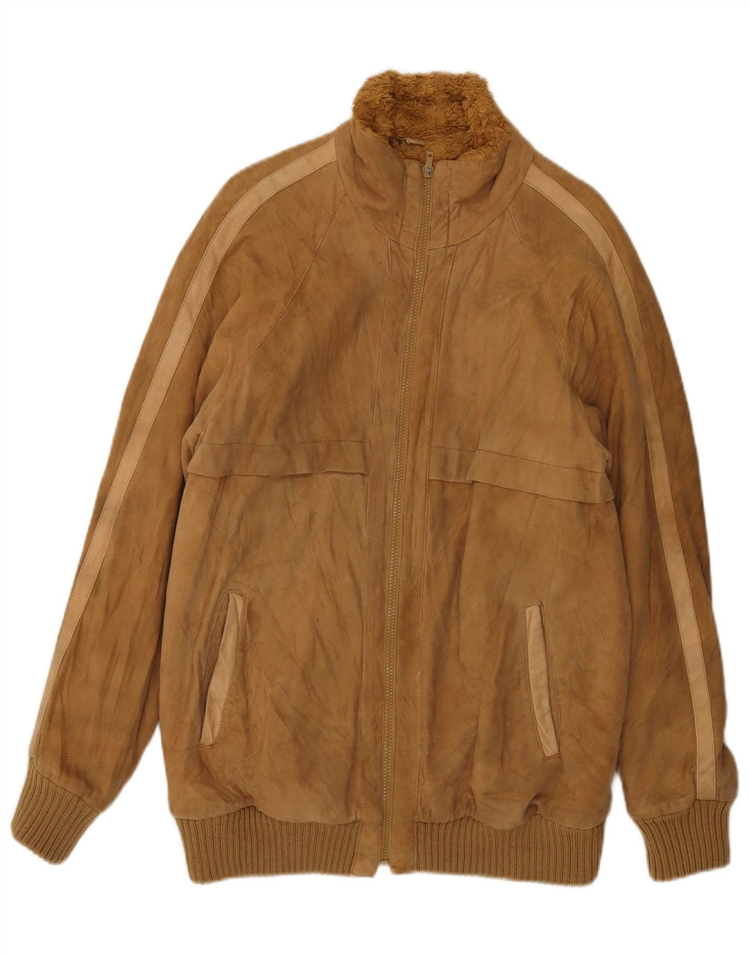 VINTAGE Veste en peau de mouton pour homme UK 38 Marron moyen