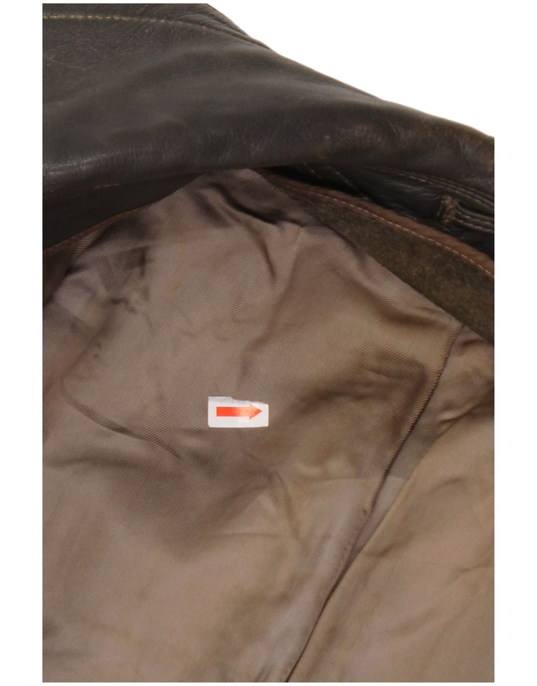 VINTAGE Veste en cuir femme UK 14 Moyen Noir