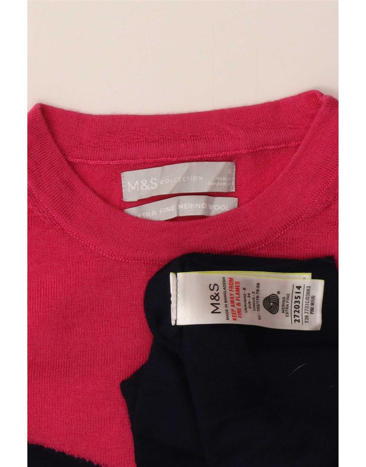 Marks & Spencer Pull ras du cou pour femme UK 6 XS Multicolore