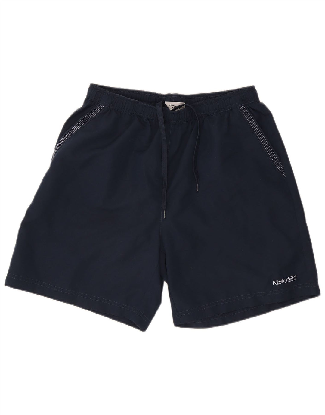 Reebok Short de sport homme grand bleu marine polyester