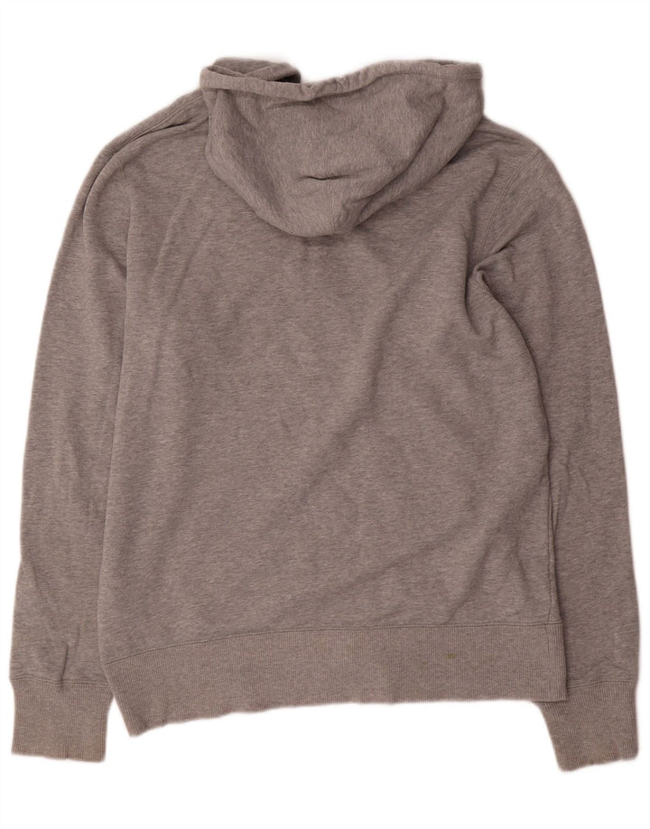 Nike Sweat à capuche zippé coupe classique en coton gris moyen pour homme