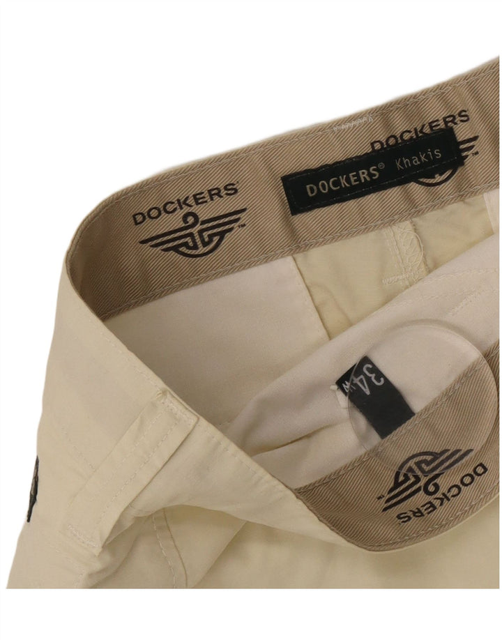 Dockers Short Cargo Khakis Homme W34 Large Beige Coton