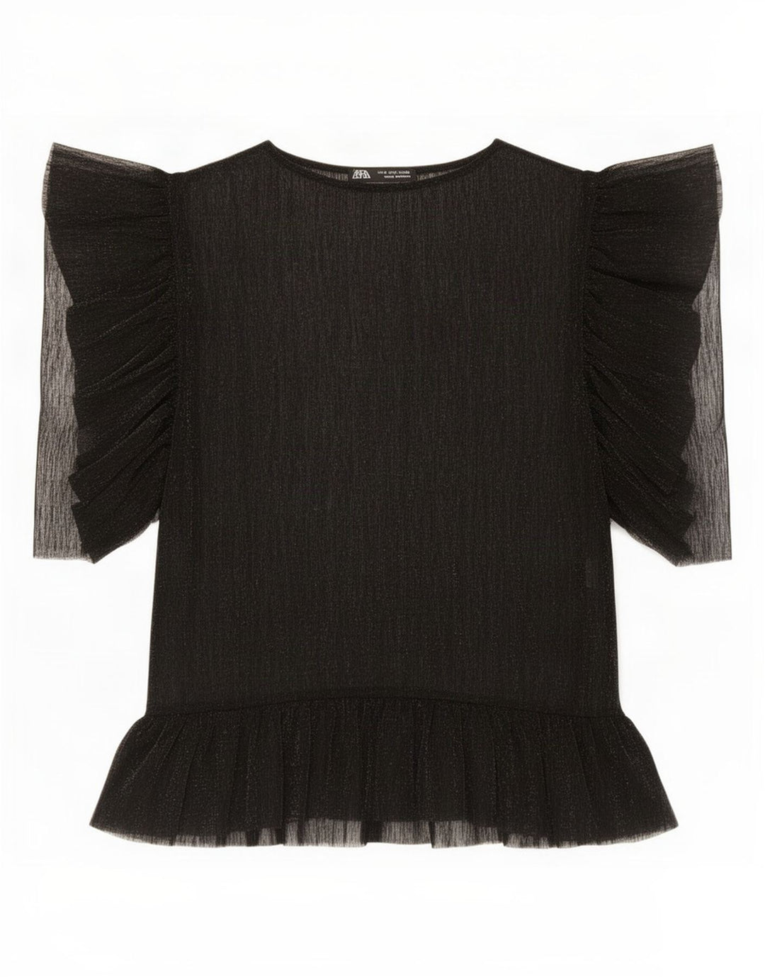 Zara Haut transparent pour femme UK 10 Small Noir