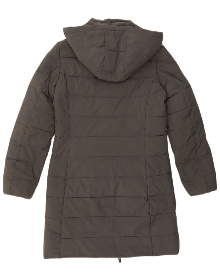 Kappa Manteau rembourré à capuche pour femme UK 10 Small Gris Polyester