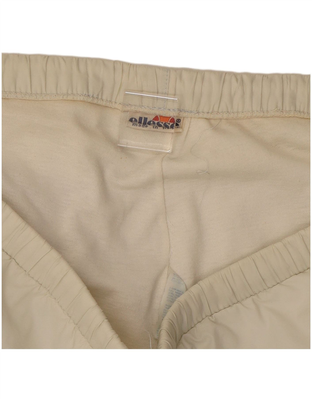 ELLESSE Mens Tracksuit Trousers Joggers Medium  Off White Nylon