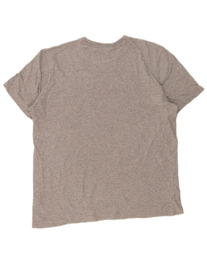 Reebok T-Shirt Homme Haut Large Gris Colorblock Cotton