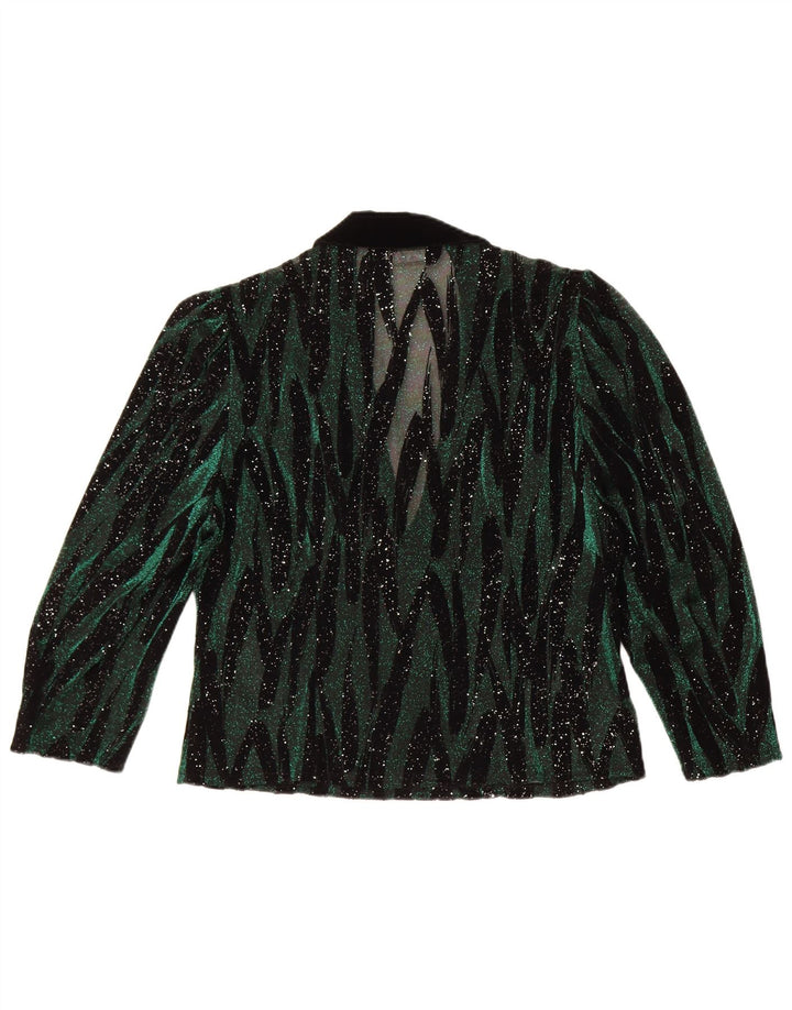 Hermann Lange Chemisier transparent pour femme EU 42 Large Vert
