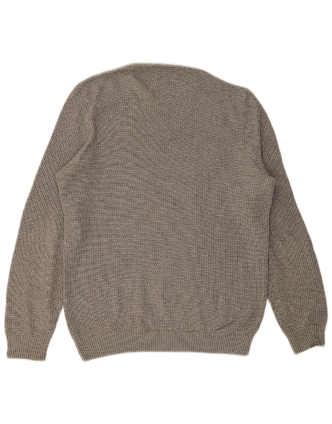 ZARA Pull col rond homme gris moyen coton