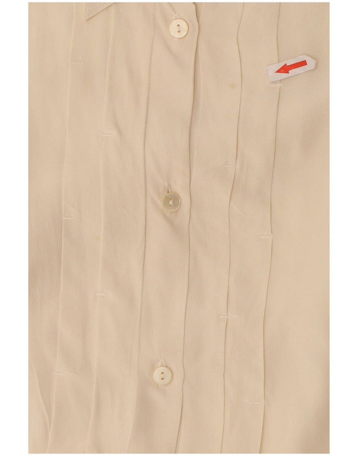 Chemise formelle femme vintage UK 16 Large Off White