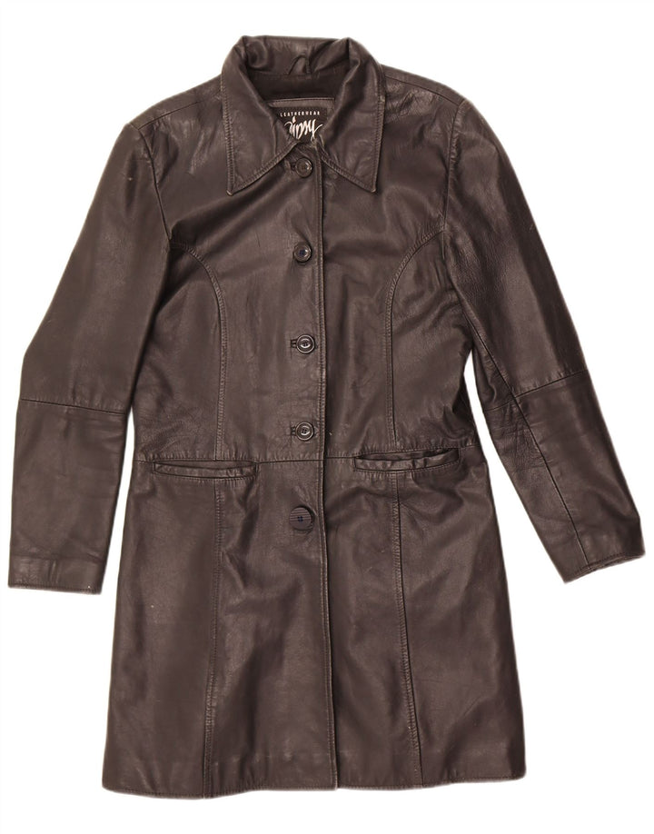 Gipsy Manteau en cuir pour femme UK 12 Marron moyen