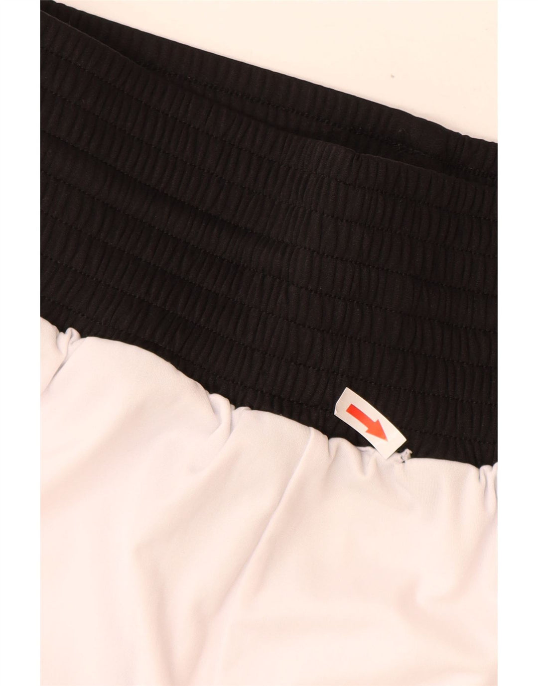 Adidas Short de sport pour femme UK 6 XS Blanc Colorblock Polyester