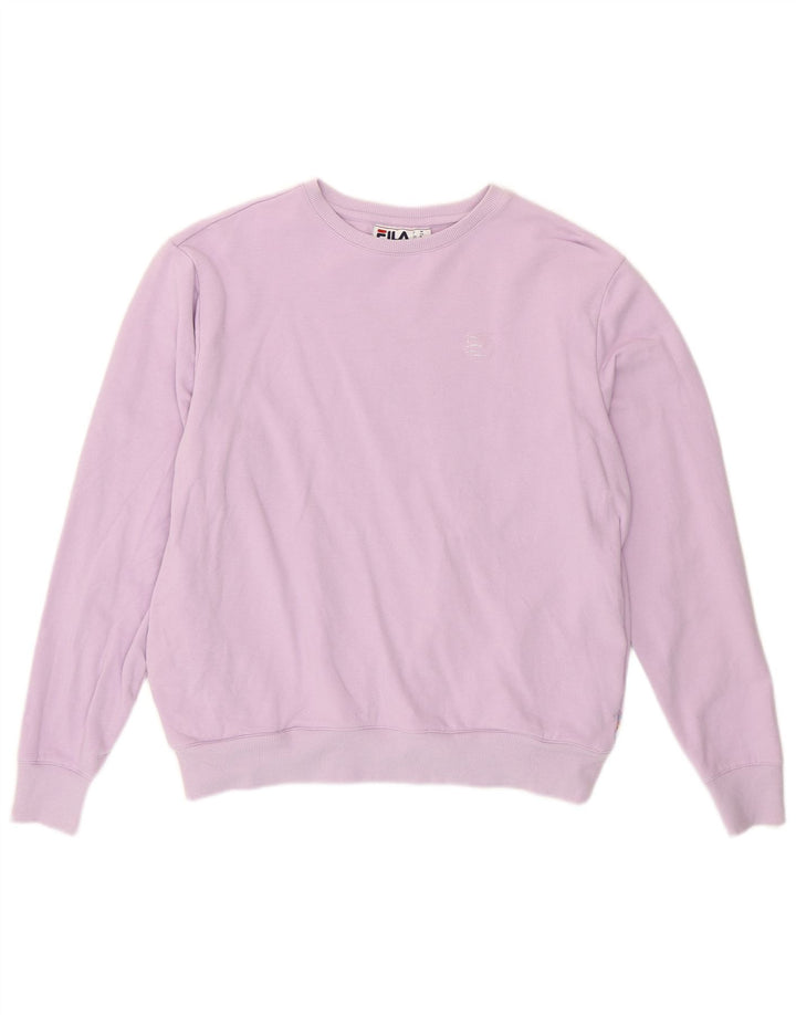 Fila Sweat-shirt pour femme UK 14 Violet moyen Coton