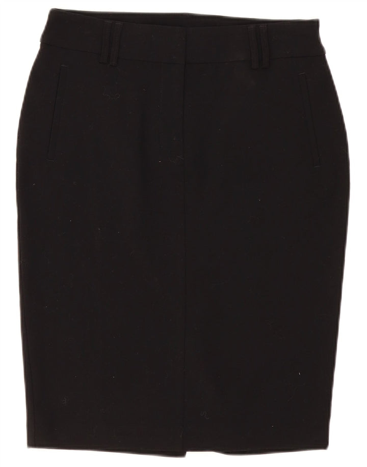 Marks & Spencer Jupe crayon femme UK 10 Small W30 Noir Polyester