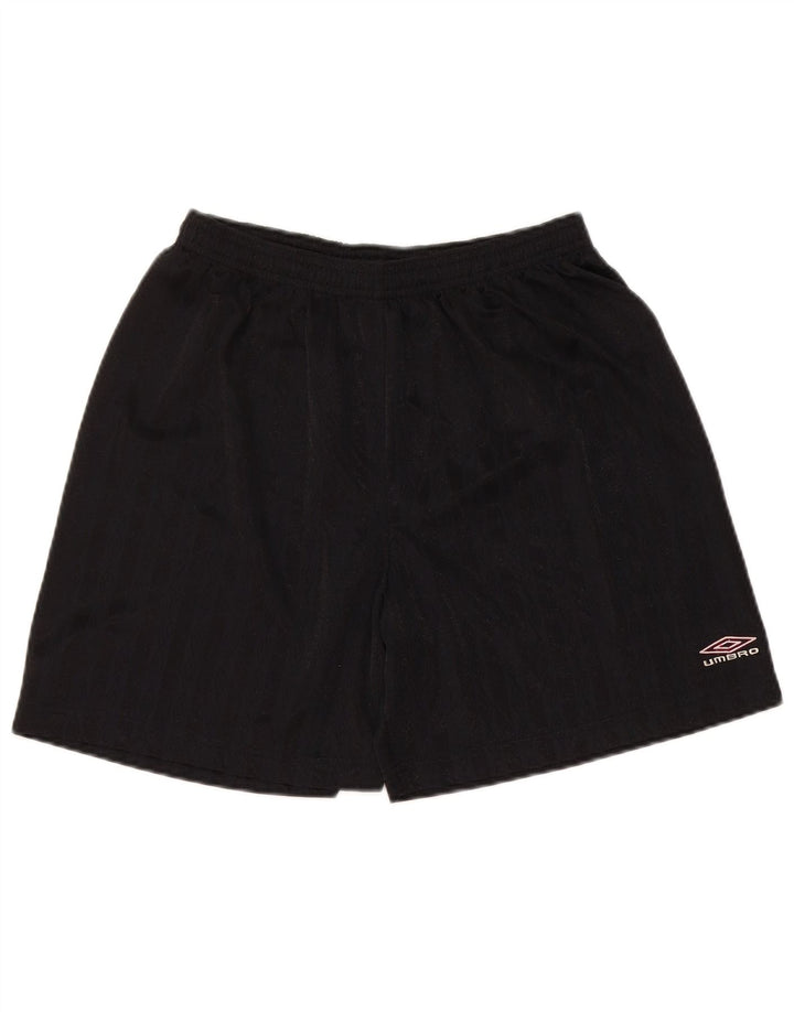 UMBRO Short de sport homme grand noir rayé