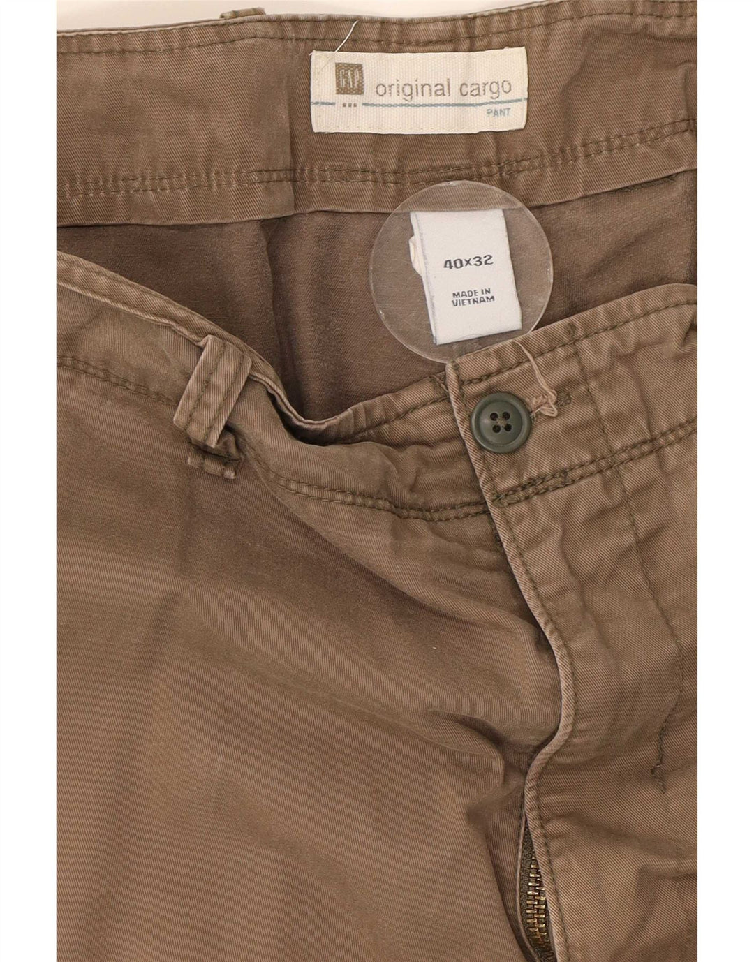 Gap Pantalon Cargo Droit Homme W40 L28 Marron Coton