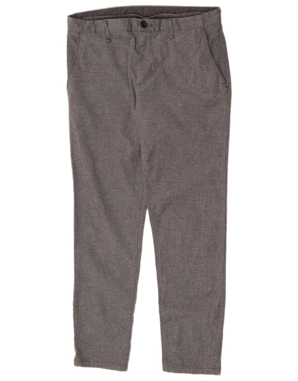 Zara Pantalon Chino Slim Homme EU 42 Large W32 L28 Gris