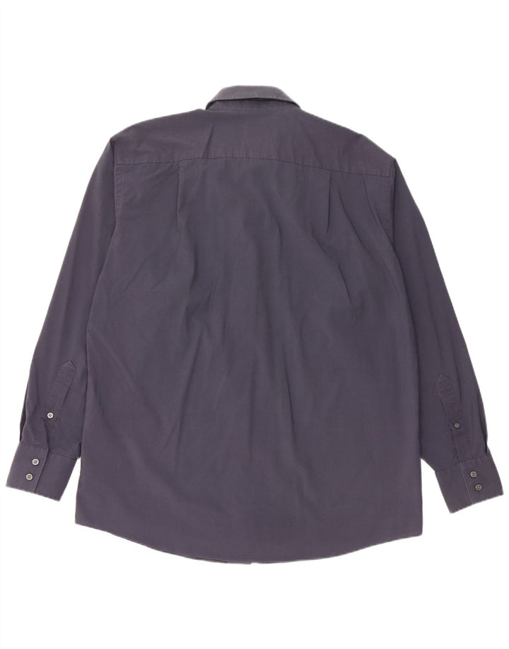 CALVIN KLEIN Chemise Homme Taille 42 16 1/2 Grand Coton Bleu Marine